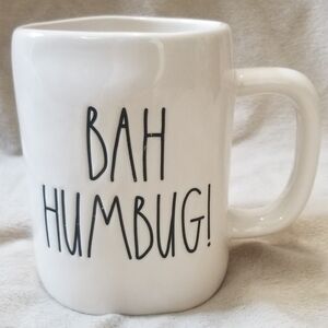 Rae Dunn Bah Humbug! Christmas Holiday Coffee Mug. NWT.